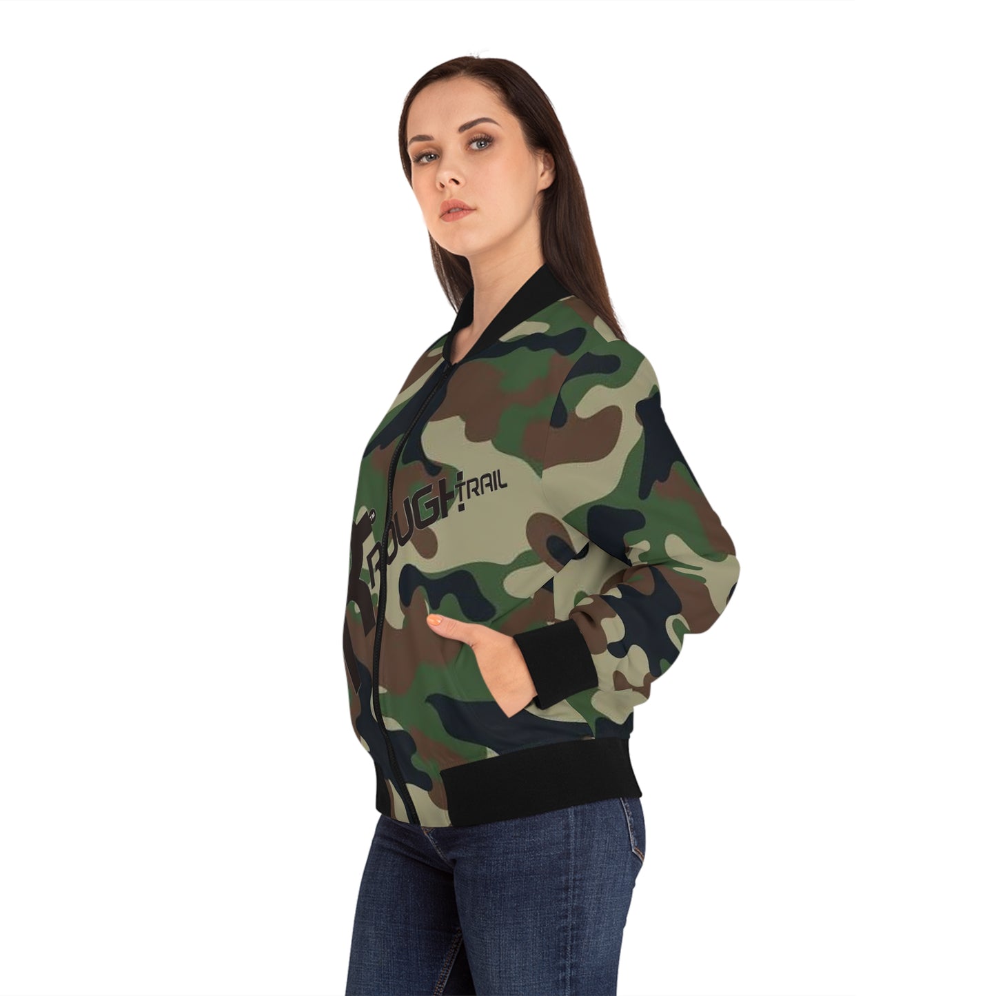 Rough Trail Women Bomber Jacket (Army Collection)