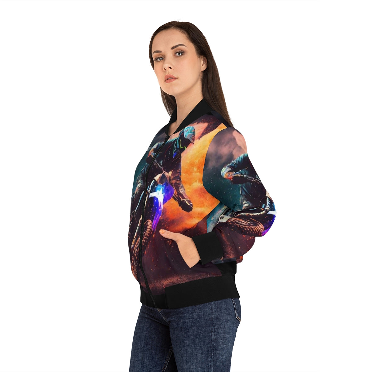 Rough Trail Women Bomber Jacket (Biker's Collection)