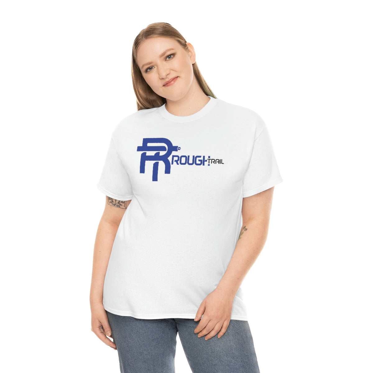 T-shirt Rough Trail Brand 1 Blanc