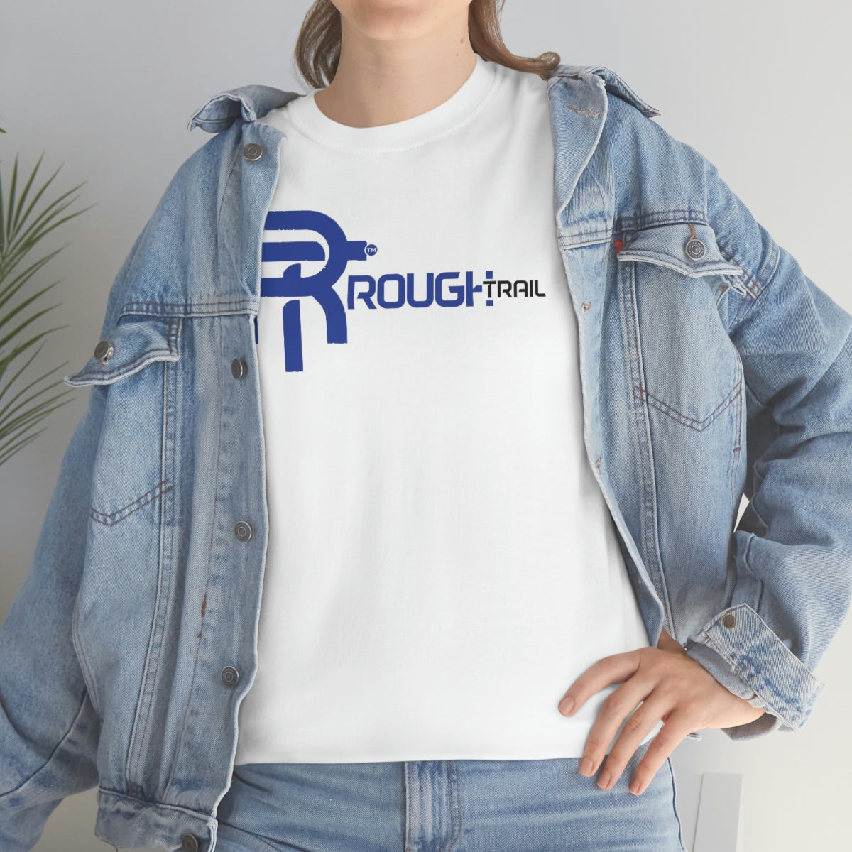 T-shirt Rough Trail Brand 1 Blanc